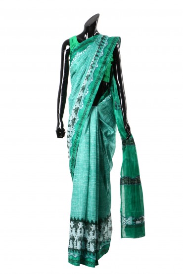 Embroidered Cotton Sari